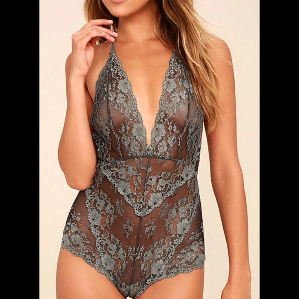 NWOT Free People Lace Bodysuit Size Small